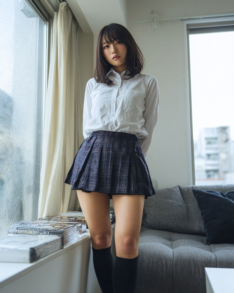 高校生の制服コーデ