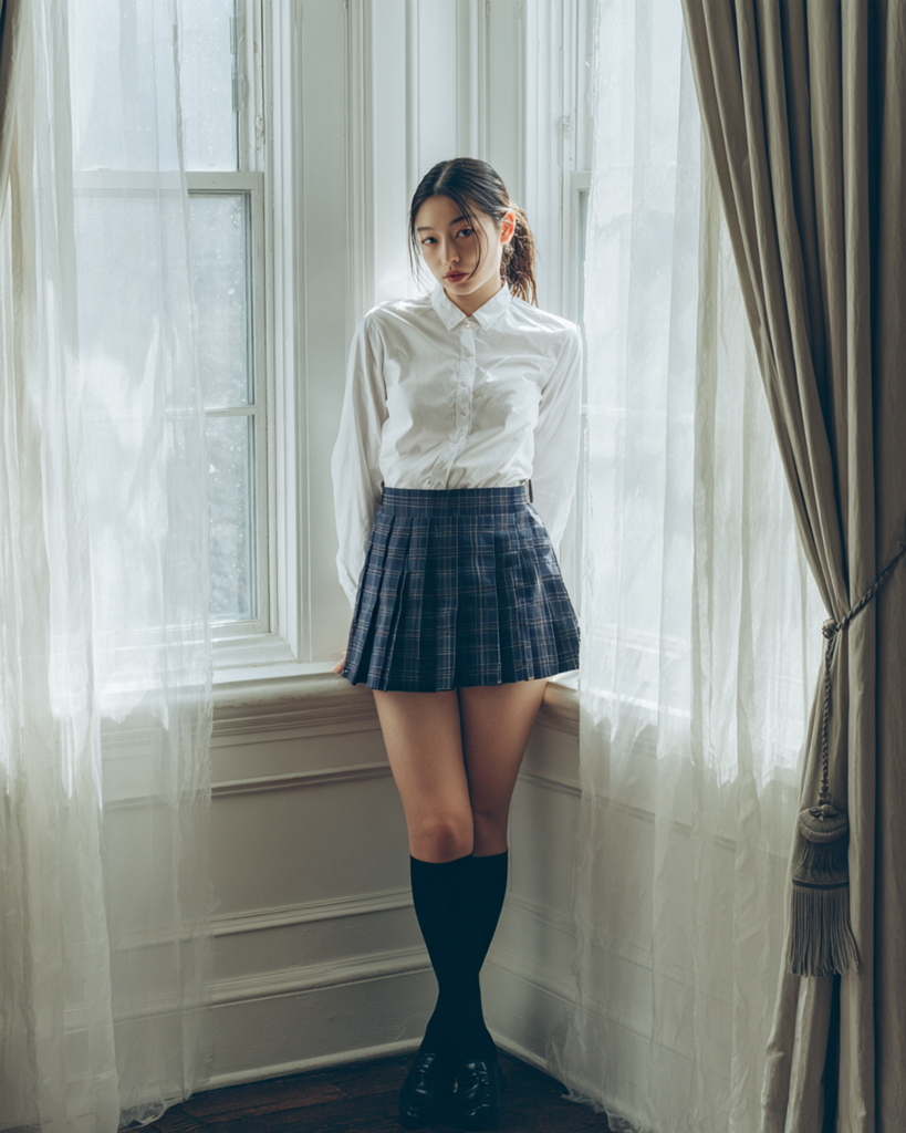 高校生の制服コーデ