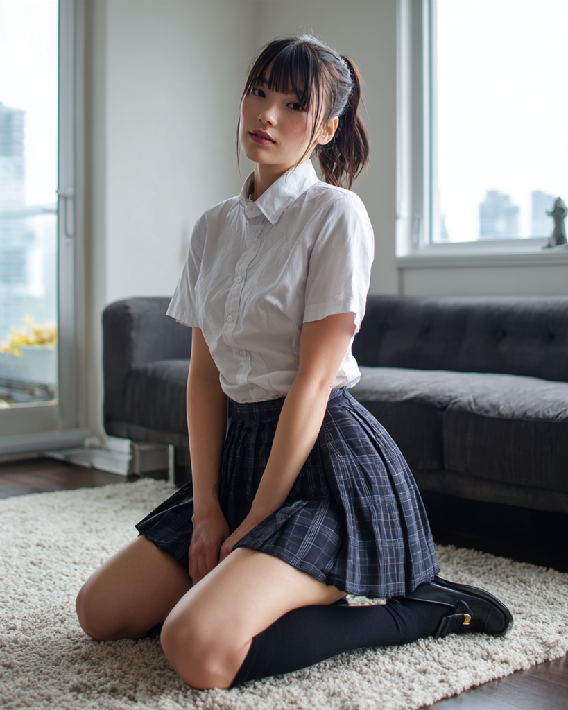 高校生の制服コーデ