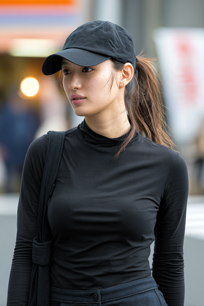 街角の女性