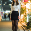 街角の女性