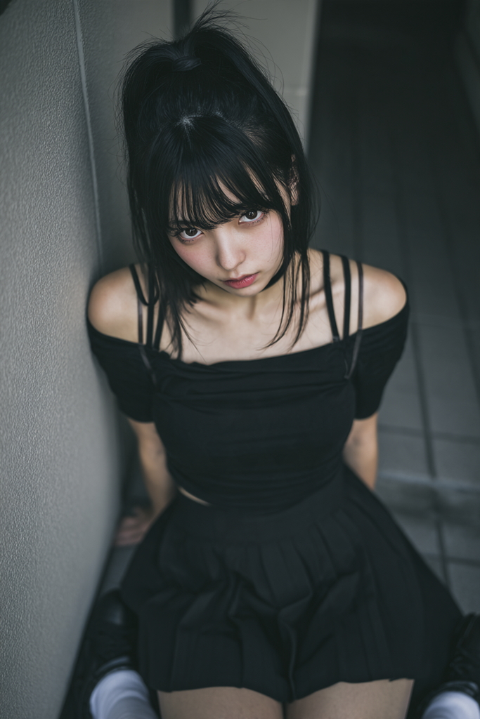 ポニーテールの美少女
