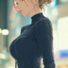 ニットの美女